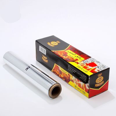 8011 Rolo de papel de alumínio de liga direta padrão para papel de churrasco diário em comprimento personalizado