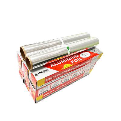 Papel de embrulho de alimentos de papel de alumínio para uso doméstico de prata com tratamento composto