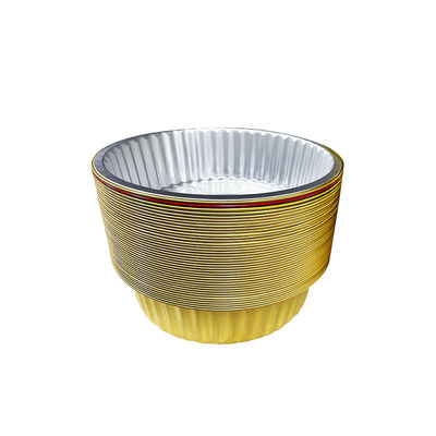 Containers de folha de alumínio de ouro ideais para entrega de alimentos e serviços de entrega