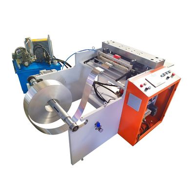 Máquina de prensagem de lâmina de serra semi-automática para restaurante em caixa de cores de papel de alumínio