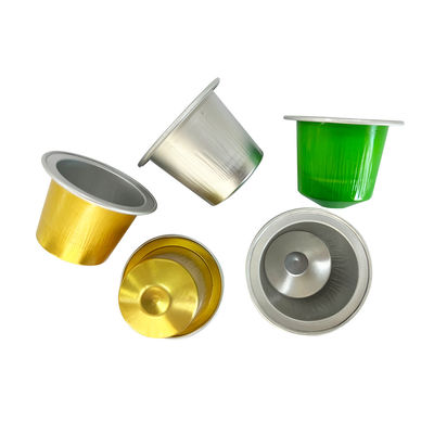 Folha de alumínio colorida Cápsula de café vazia Nespresso Cápsulas de armazenamento de café para alimentos