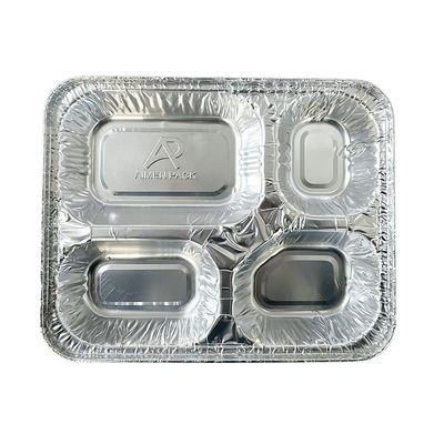 Golden Advantageous 4 Compartidos Recipiente de alimentos descartáveis para levar Eco-friendly