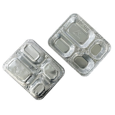 Golden Advantageous 4 Compartidos Recipiente de alimentos descartáveis para levar Eco-friendly