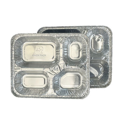Golden Advantageous 4 Compartidos Recipiente de alimentos descartáveis para levar Eco-friendly
