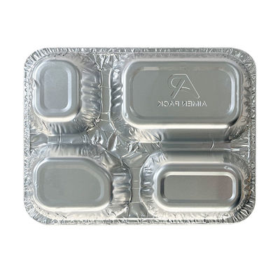 Golden Advantageous 4 Compartidos Recipiente de alimentos descartáveis para levar Eco-friendly