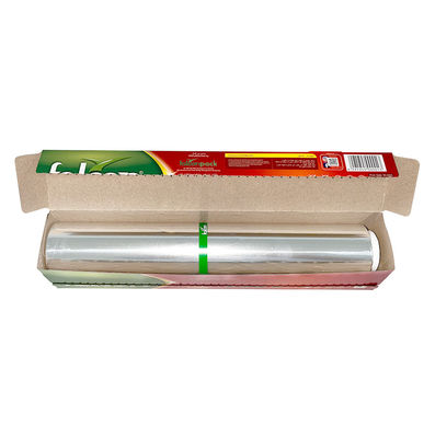 Folha de alumínio de cozinha pesada de prata 8011 Rolo de folha de cozimento de alimentos com cortador de slide