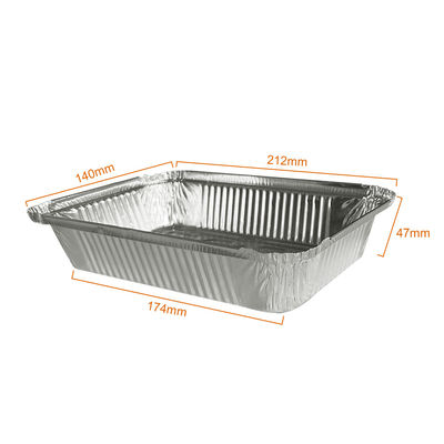 Container de utensílios de mesa de almoço para levar Caixas de papel de alumínio para bandeja de churrasco e embalagens de alimentos