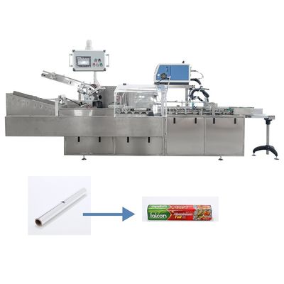 Máquina de embalagem totalmente automática de papel de alumínio para rolos de material de embalagem de madeira