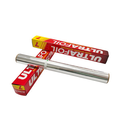 30cm 45cm Grade Alimentar Pastar Torrar Bbq papel de papel de alumínio reciclável com cortador