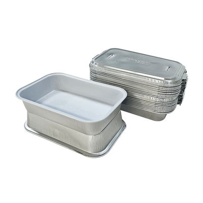 Encomenda personalizada aceita Pequeno recipiente de alimento em folha de alumínio para embalagens de aviação