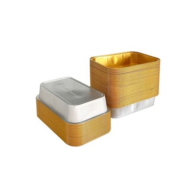 Container de alimentos ecologicamente corretos Caixas de alumínio descartáveis de papel alumínio para transporte aéreo