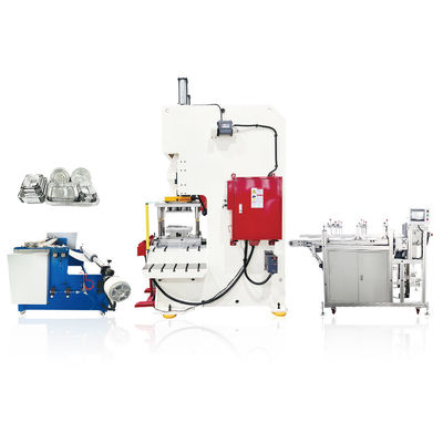 Linha de produção de recipientes de folha de alumínio de cavidades duplas em 2300mm*1600mm*3300mm Tamanho