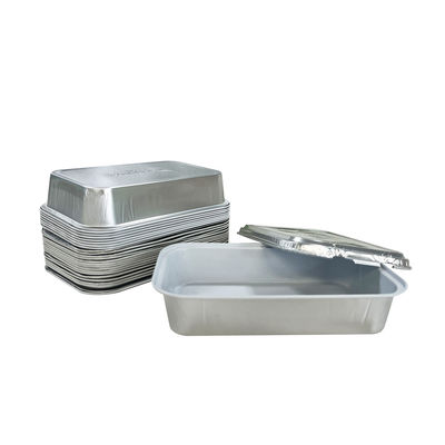 Encomenda personalizada Folha de alumínio de parede lisa para levar Embalagem de alimentos Container de panificação
