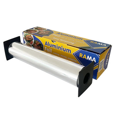 8011 Rolo de folha de cozinha para cozinha e alimentos de temperamento suave de liga com suporte e cortador de plástico