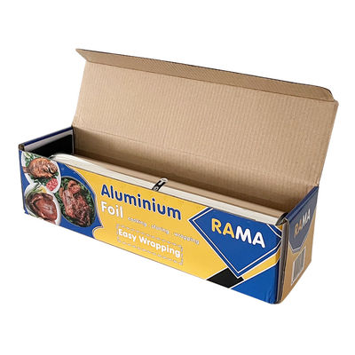 8011 Rolo de folha de cozinha para cozinha e alimentos de temperamento suave de liga com suporte e cortador de plástico