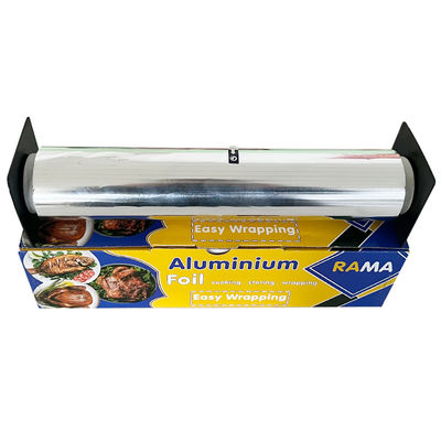 8011 Rolo de folha de cozinha para cozinha e alimentos de temperamento suave de liga com suporte e cortador de plástico