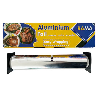8011 Rolo de folha de cozinha para cozinha e alimentos de temperamento suave de liga com suporte e cortador de plástico