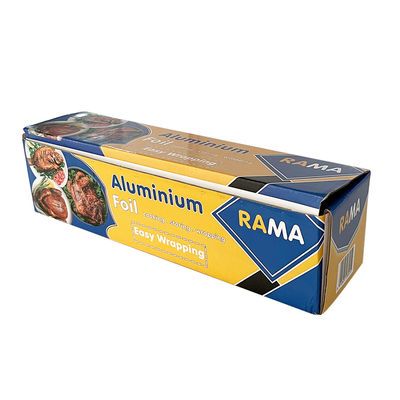 8011 Rolo de folha de cozinha para cozinha e alimentos de temperamento suave de liga com suporte e cortador de plástico