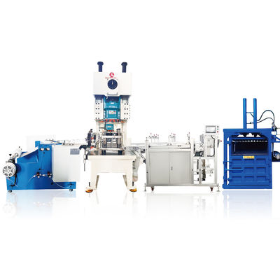 7.5KW Potência do motor principal Máquina automática de fabricação de recipientes de folha de alumínio