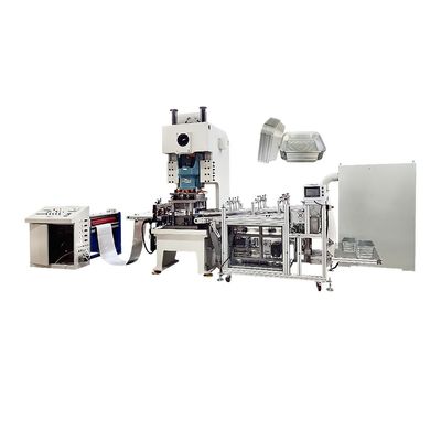 7.5KW Potência do motor principal Máquina automática de fabricação de recipientes de folha de alumínio