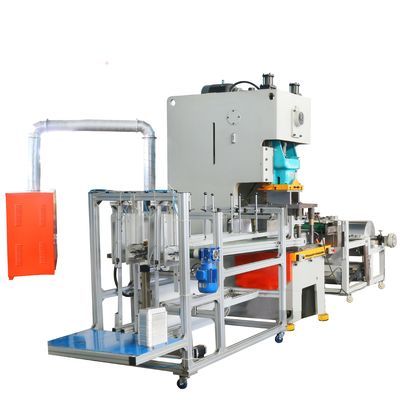 Máquina automática de fabricação de recipientes de folha de alumínio para tipo de embalagem de caixa