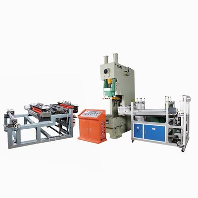 Máquina automática de fabricação de recipientes de folha de alumínio para tipo de embalagem de caixa