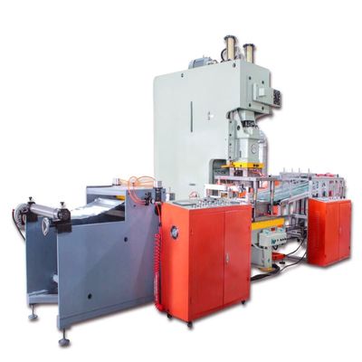 Máquina automática de fabricação de recipientes de folha de alumínio para tipo de embalagem de caixa
