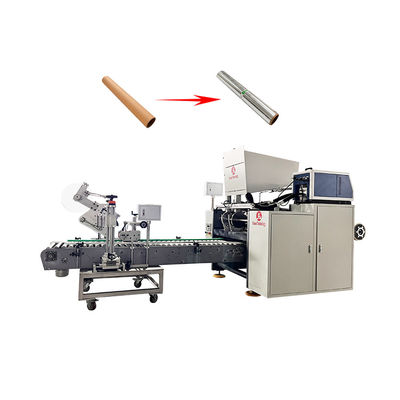 Máquina de rebobinagem de papel de alumínio totalmente automática com embreagem de pó magnético 25N.m