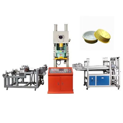 50-78 Slider Stroke Times Máquina de fabricação automática de recipientes de folha de alumínio