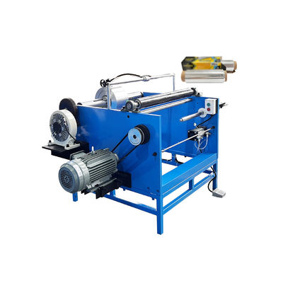 350 KG Single Shaft Manual Papel de Forno de Silício Alumínio Folha Roll Rewinding Machine