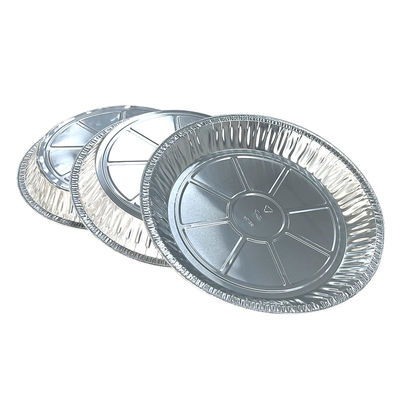 Taça de recipiente de papel alumínio perfeita para assar e servir deliciosa pizza caseira
