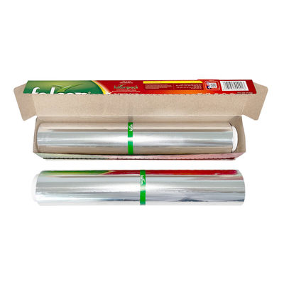 Rolo de papel alumínio de qualidade alimentar para embalagem de alimentos com logotipo personalizado descartável