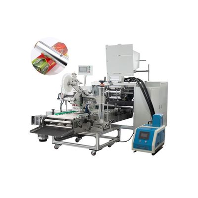Máquina automática de produção de folhas de alumínio de alta velocidade de 380 V para corte e enrolamento de rolos