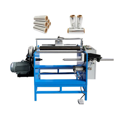 350 KG Manual Film Roll Rewinder Single Spindle Alumínio Folha de Corte e Rewinding Machine