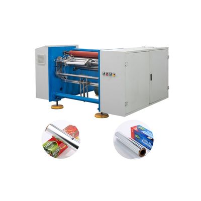Máquina semi-automática 3KW 2 eixo de trabalho pesado de papel de alumínio rolha de papel de silicone Rewinder