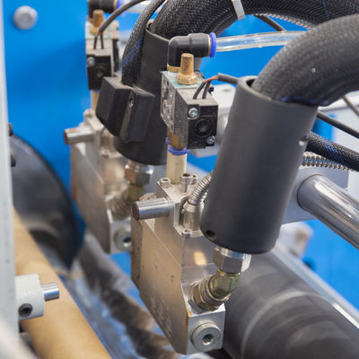 0.009-0.025mm Espessura do material Máquina de enrolar de cortador de folha de alumínio a motor elétrico