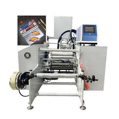 Máquina automática de rebobinagem de papel de alumínio para papel de cozinha e papel de PVC