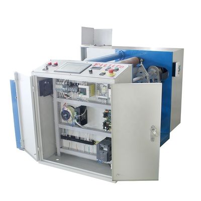 Máquina de enrolar folhas de alumínio semiautomática com curso de centragem de 20 mm